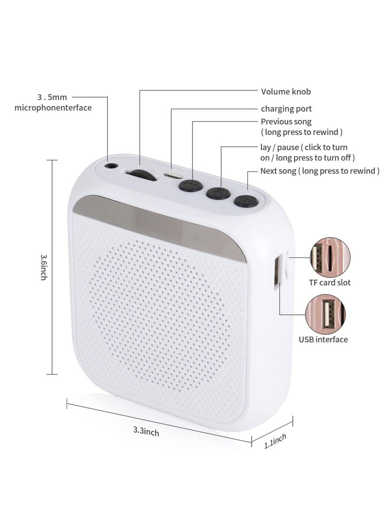 Voice Amplifier with Wired Microphone Headset Portable Rechargeable PA System Speaker Personal Microphone Speech Amplifier Loudspeaker for Teachers Tour Guides and Coaches Metting and Yoga Fitness - Image 4