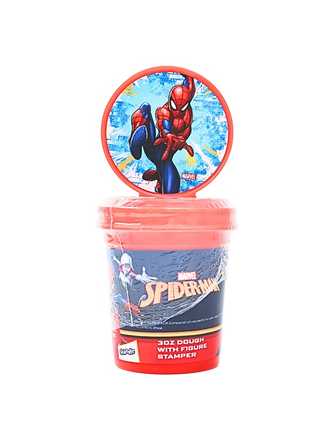 MARVEL عجينة مارفل سبايدر مان 3 أونص مع طابع شخصية | طين غير سام للأطفال | لعبة فنية إبداعية | أحمر - Image 2