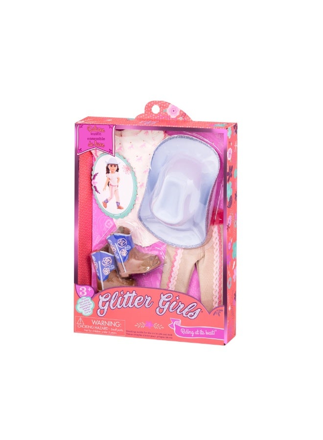 جليتر جيرلز طقم افضل ركوبة لدمي 14 بوصة - GG50037Z - Image 1