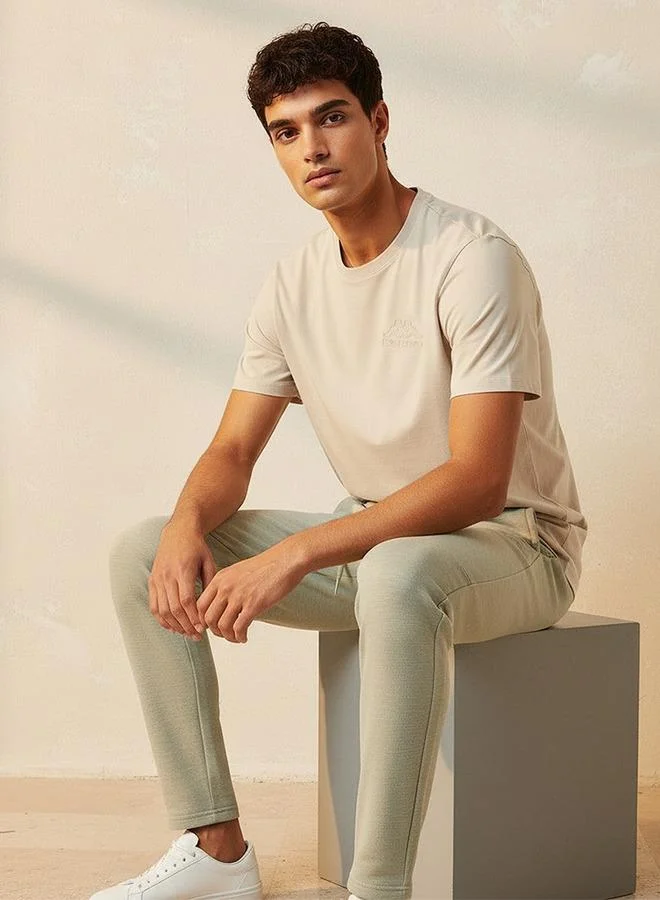 Kappa BEIGE Kappa Logo Print T-shirt for Men | Best Price UAE