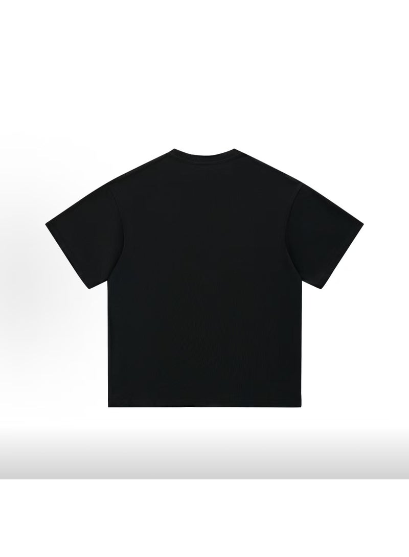 Dickies Hamburger Print Loose Versatile Black T-shirt Size 2XL - Image 2