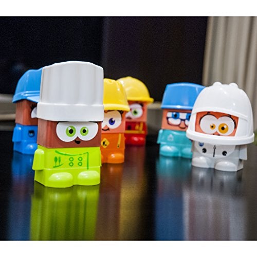 Miniland Job Blocks Board Game for Toddlers Age 2 - Preschoolers Age 4, Teaches Careers, Diversity, Fun Language Development, Pretend Play - Image 5