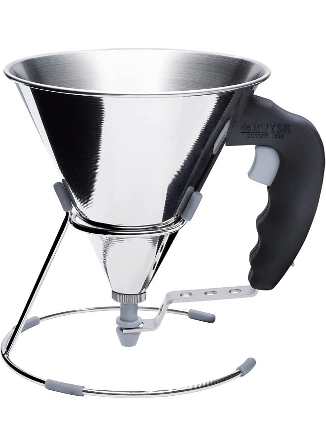 De Buyer - De Buyer 3353.00 Kwik Mini Piston Funnel Black - Image 1