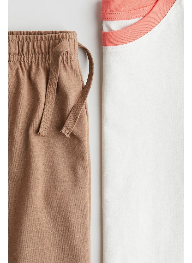 اتش اند ام 2-piece cotton jersey set