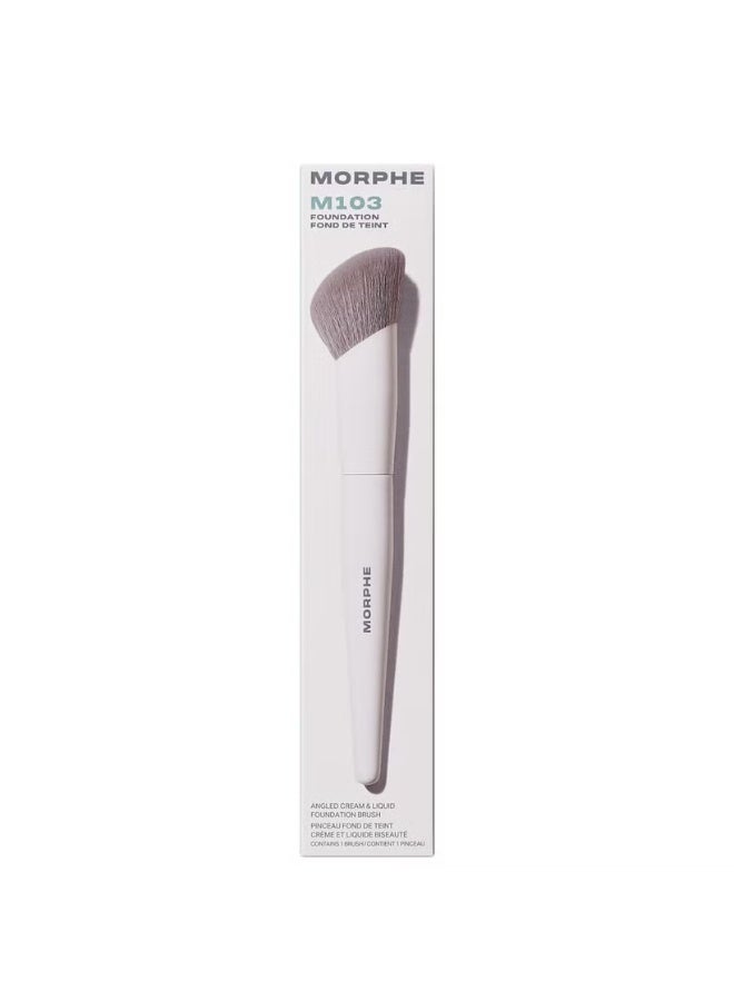 Morphe M103 Angled Cream & Liquid Foundation Brush - Image 1