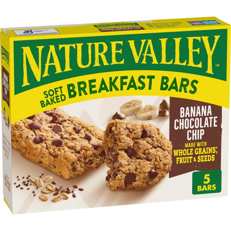 Nature Valley Soft Baked Breakfast Bars Banana Chocolate Chip Morning Snacks 5 Bars 885 oz - Image 3
