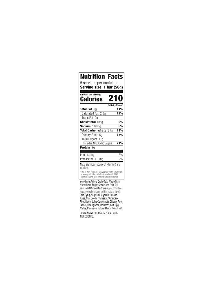 Nature Valley Soft Baked Breakfast Bars Banana Chocolate Chip Morning Snacks 5 Bars 885 oz - Image 5