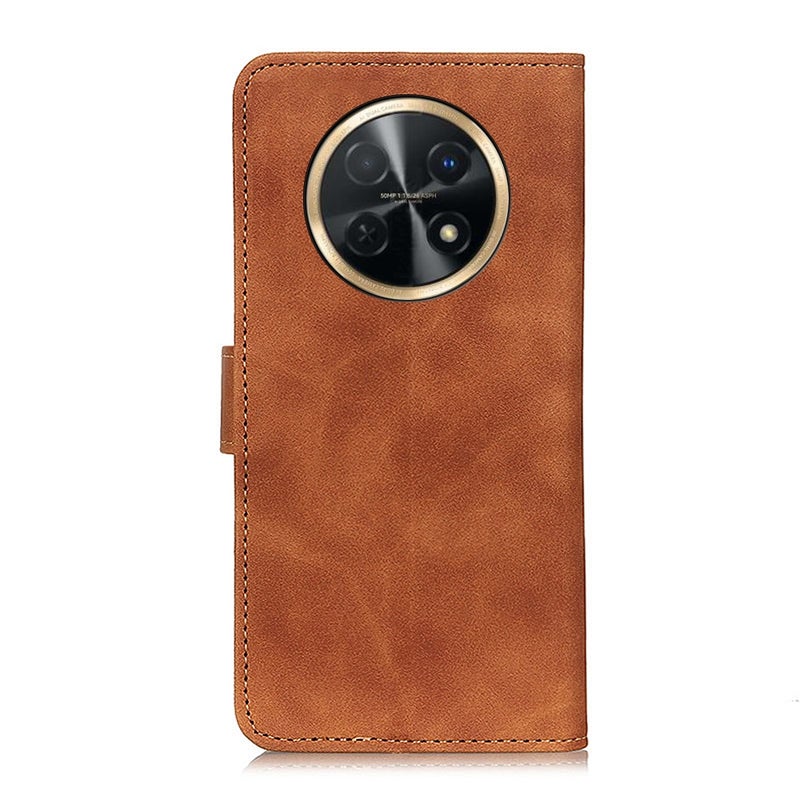 HuHa Protective Cover For Huawei Nova Y91 4G / Enjoy 60X KHAZNEH Retro Texture Horizontal Flip Leather Phone Case(Brown) - Image 3