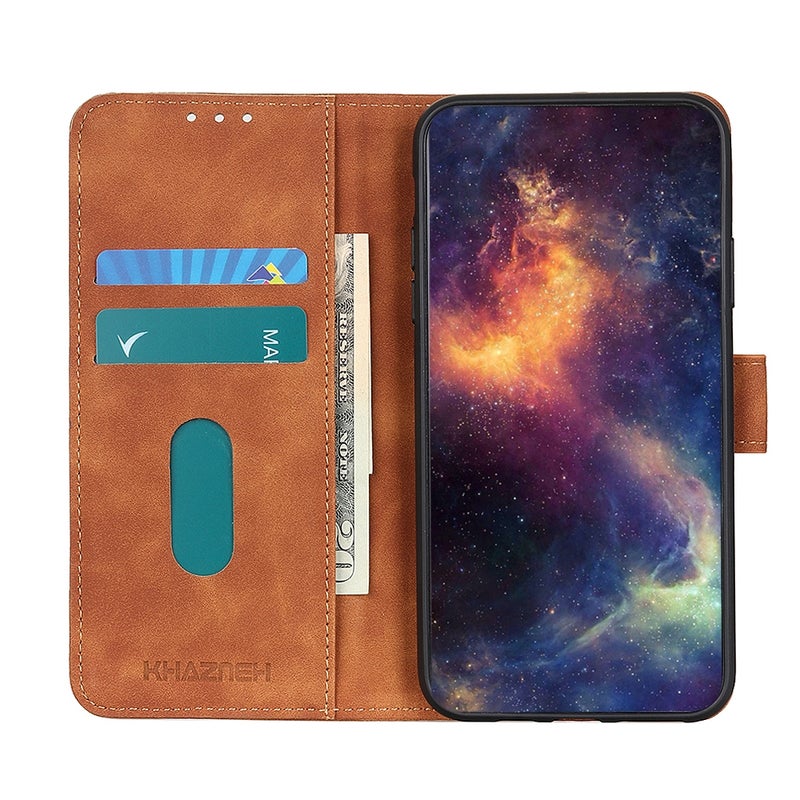 HuHa Protective Cover For Huawei Nova Y91 4G / Enjoy 60X KHAZNEH Retro Texture Horizontal Flip Leather Phone Case(Brown) - Image 4
