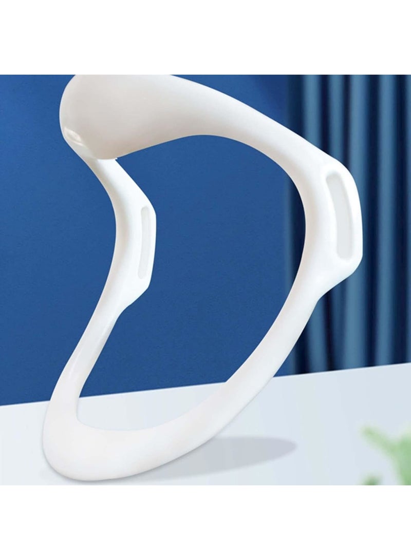 Breathable Neck Brace for Posture, Neck Corrector Support Brace, Cervical Spine Retractor, Neck Brace For Neck Pain, Improving Forward Head Posture, Posture Corrector und Sprain, White