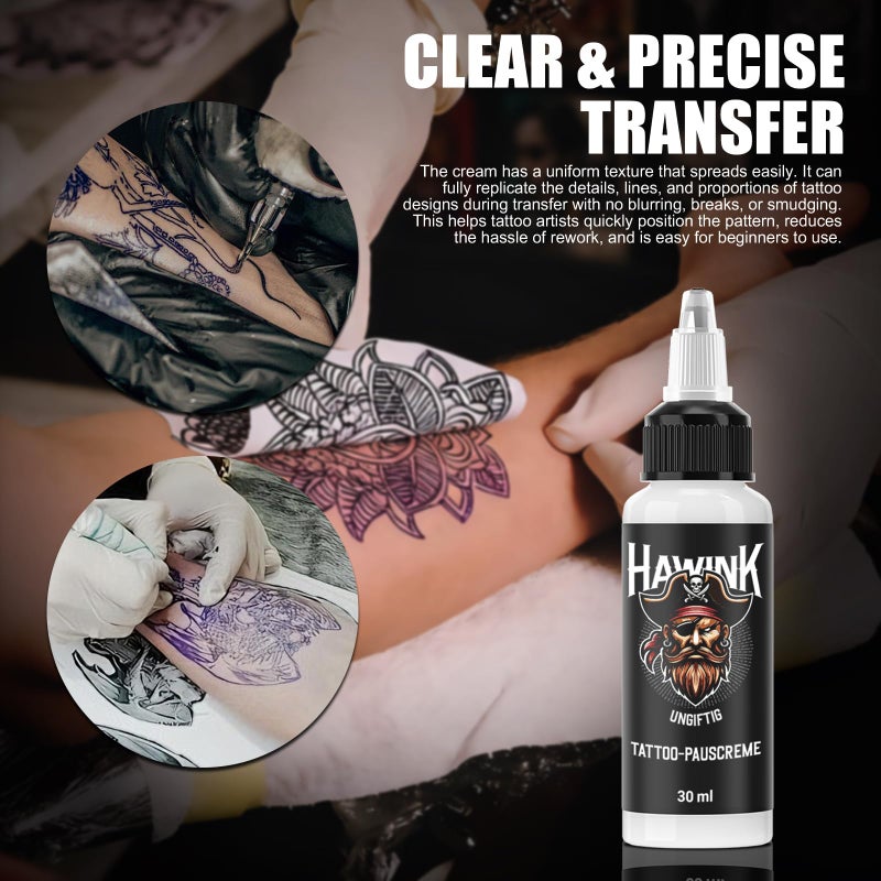 HAWINK Tattoo Practice Skins 3MM with Transfer Paper Thick Fake Skin 5Pcs Tattoo Papers and 5Pcs Double Sided Blank,Tattoo Pen Covers*100,color wheel card Other accessories TC637KIT - Image 4