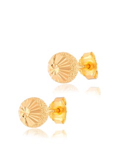 22k Gold Round-Shaped Earrings