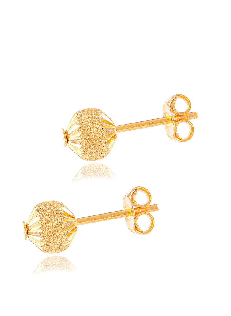 BAFLEH JEWELLERY - 22k Gold Round-Shaped Earrings - Image 1