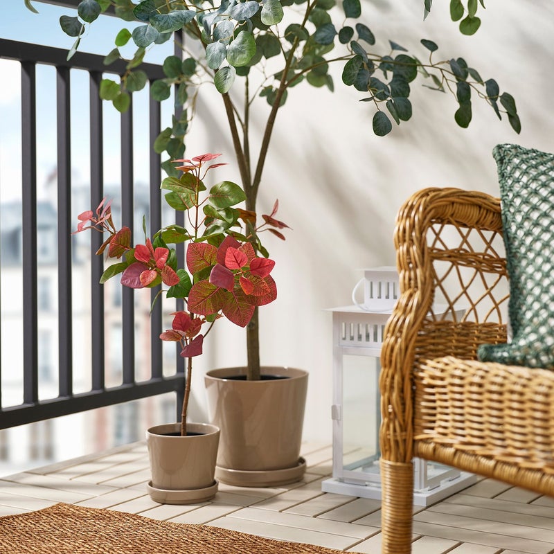 FEJKA Artificial Potted Plant, Green/Pink Foliage, 66 cm, Indoor/Outdoor - Image 5