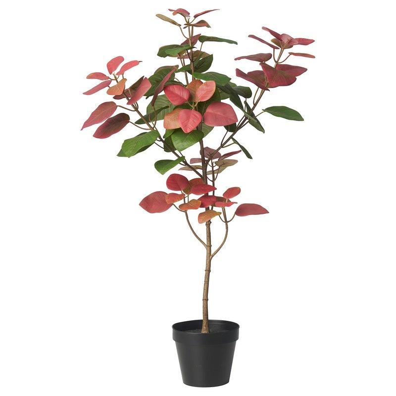 FEJKA Artificial Potted Plant, Green/Pink Foliage, 66 cm, Indoor/Outdoor - Image 1