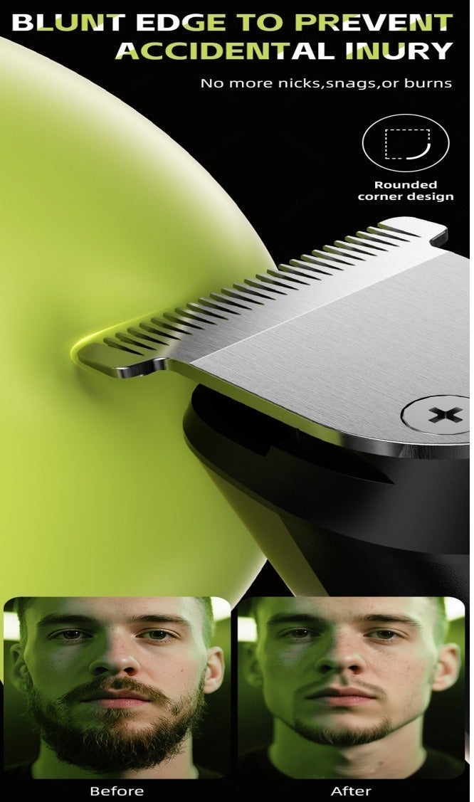 ENCHEN Beardo 2 Cordless Trimmer for Men – 8000RPM Ultra-Sharp Stainless Steel Blades, 1200mAh Rechargeable Battery, Type-C Fast Charging, LED Indicator, Travel Lock, 4 Adjustable Guide Combs (3mm-12mm) – Black - Image 4