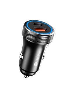 ProOne ProOne PCG25 38W Dual-Port Car Charger USB-A + Type-C Fast Charging with PD & QC3.0  - Image 2