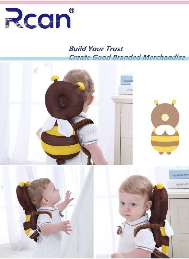 Rcan Baby Head Protector Toddlers Head Safety Pad Cushion Adjustable Toddlers Head Safety Pad Cushion Backpack Baby Back Protection for Crawling & Walking for Age 4-24Months  - Image 5