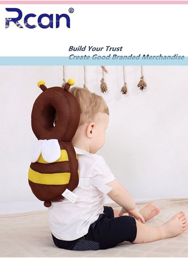 Rcan Baby Head Protector Toddlers Head Safety Pad Cushion Adjustable Toddlers Head Safety Pad Cushion Backpack Baby Back Protection for Crawling & Walking for Age 4-24Months  - Image 3