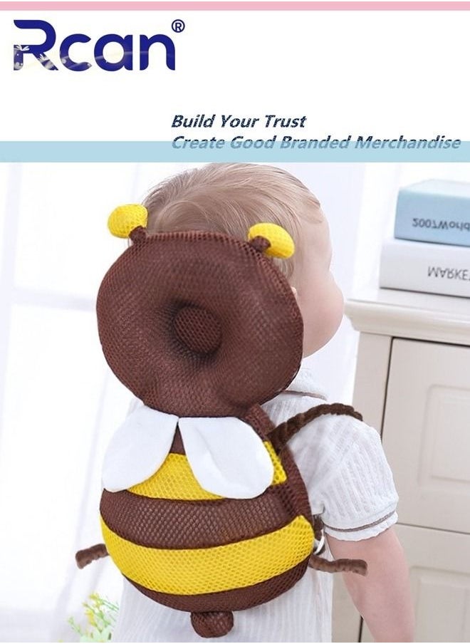 Rcan Baby Head Protector Toddlers Head Safety Pad Cushion Adjustable Toddlers Head Safety Pad Cushion Backpack Baby Back Protection for Crawling & Walking for Age 4-24Months  - Image 4
