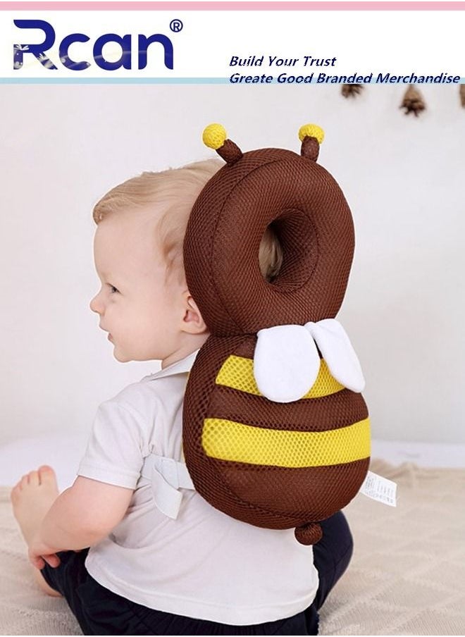 Rcan Baby Head Protector Toddlers Head Safety Pad Cushion Adjustable Toddlers Head Safety Pad Cushion Backpack Baby Back Protection for Crawling & Walking for Age 4-24Months  - Image 1