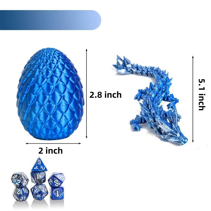 PUGED DND Dice Set Included 42 Pieces Polyhedral Dices 6 Pcs Dragon Eggs and Rolling Dice Tray for DND RPG MTG Table Games Double Colors - Image 5