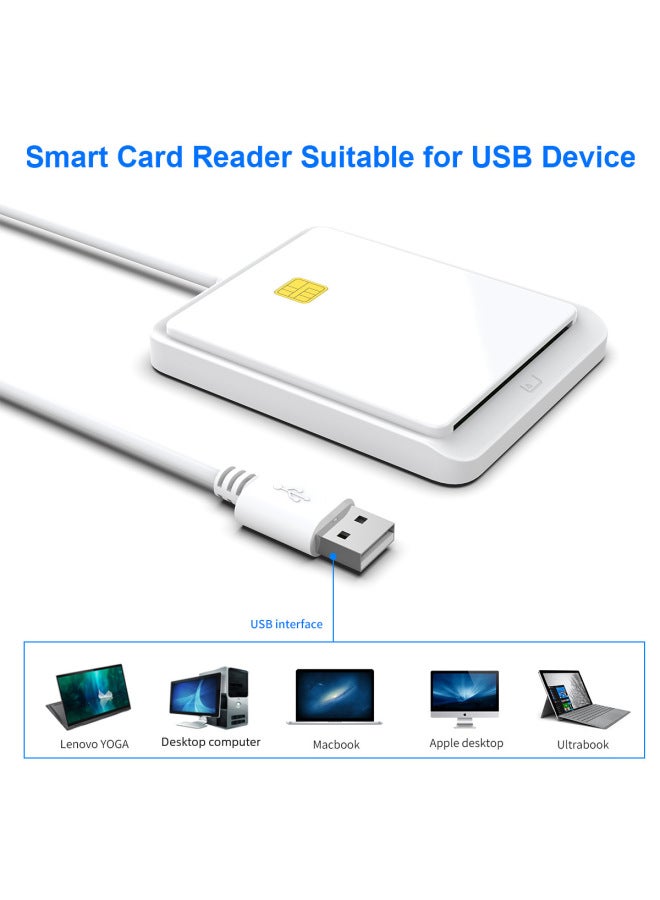 Rocketek Tiktok Multifunction Smart Card Sim Smart Card Reader Tax Return Cac Id Card Reader Card Reader - Image 2