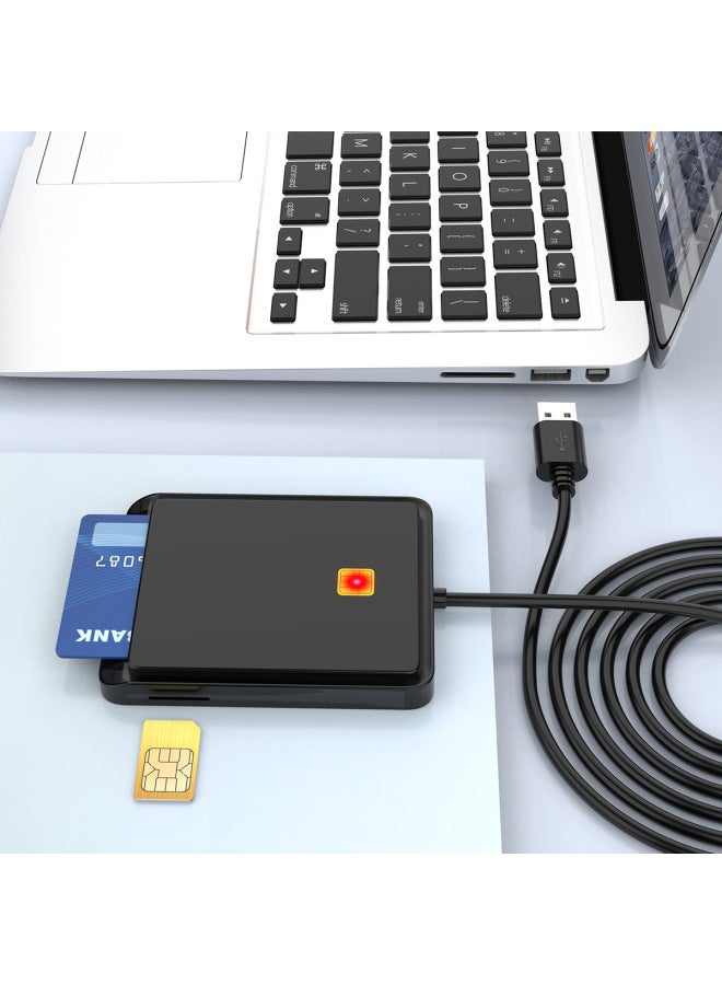 Rocketek Tiktok Multifunction Smart Card Sim Smart Card Reader Tax Return Cac Id Card Reader Card Reader - Image 4