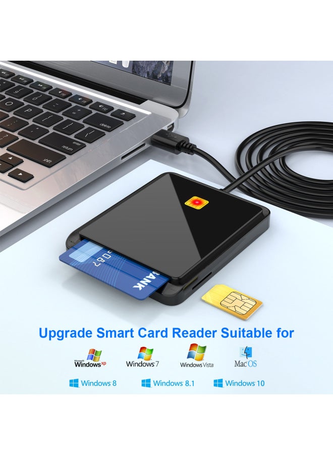Rocketek Tiktok Multifunction Smart Card Sim Smart Card Reader Tax Return Cac Id Card Reader Card Reader - Image 3