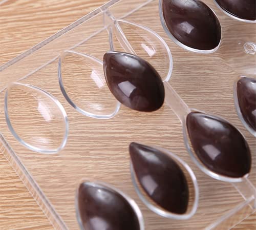 HAPYLY 16 Grid Water Drop Shape Chocolate Candy Mold PC Polycarbonate Chocolate Making Mould (Water Drop Shape) - Image 4