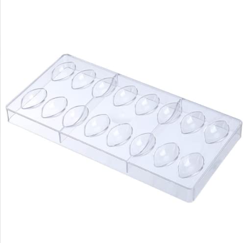 HAPYLY 16 Grid Water Drop Shape Chocolate Candy Mold PC Polycarbonate Chocolate Making Mould (Water Drop Shape) - Image 1
