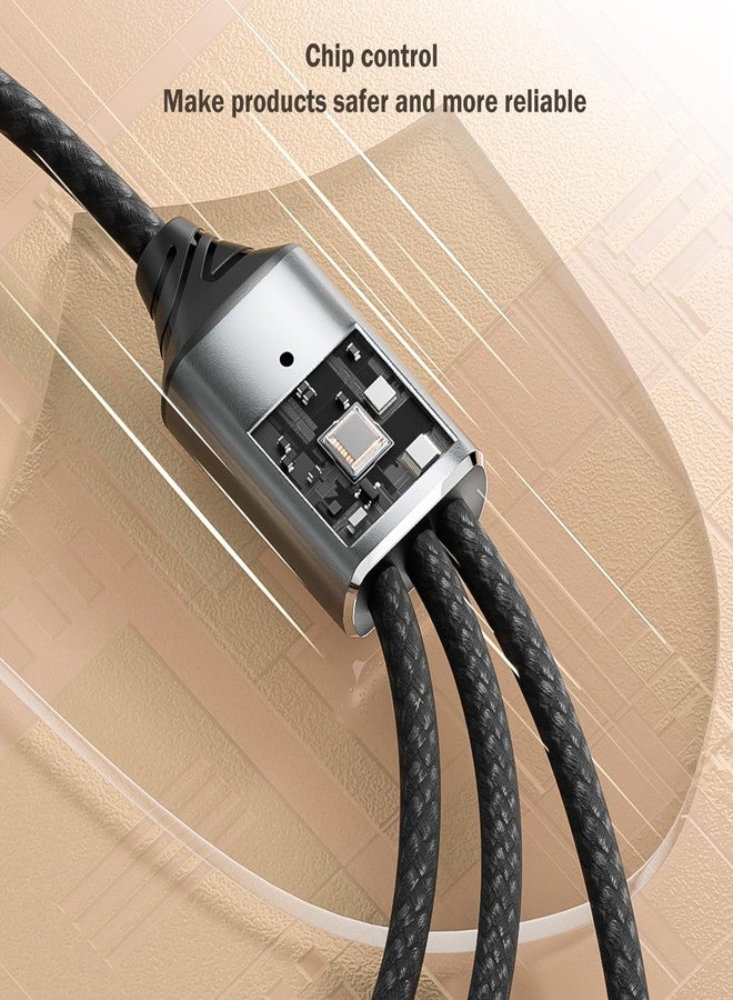 TFAK 0.8Ft USB2.0 Adapter, USB Splitter Y, USB1 in to 3 Out Extender Cable,for Car/Mac/Xbox/Laptop/Tablet/Smartphone Data Transmission（Black - Image 5