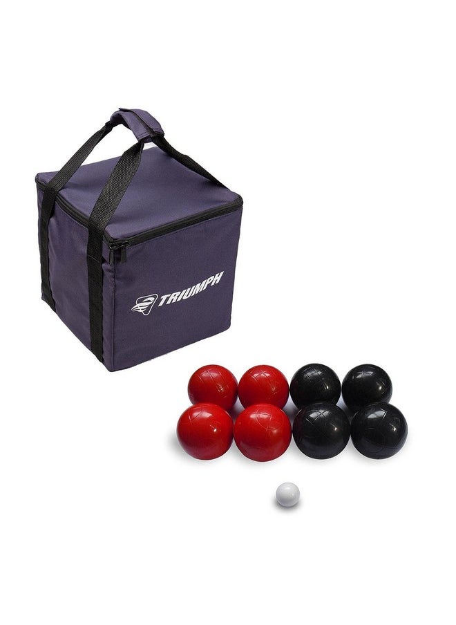 Triumph Sports - Triumph Sports Triumph 100mm Classic Bocce Ball Set - Includes 8 Bocce Balls, Jack and Carry Case - Image 1