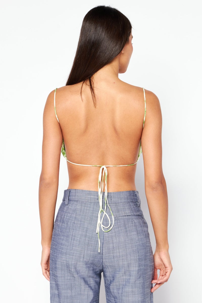 NA-KD Hanna Schonberg x NA-KD Women Square Neck Sleeveless Textured Crop Top, Multicolor - Image 3