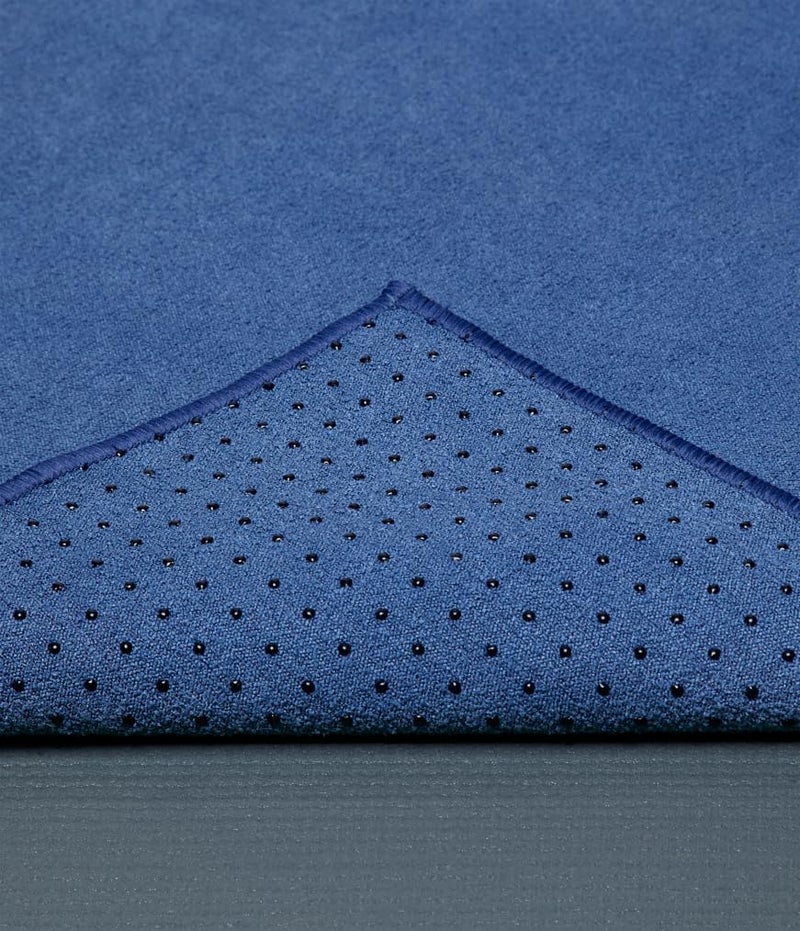 Manduka Yogitoes Hot Yoga Mat Towel - 71" | Moisture Activated Grip | Patented Silicone Nubs | Highly Absorbent, Durable & Easy Care | Made from Recycled Materials | 71 x 24 Inches | Moon - Image 3