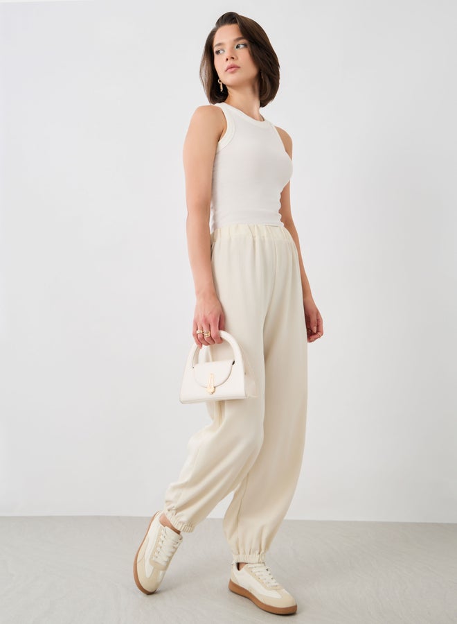 Take Two Embroidered Relaxed Fit Cuffed Pants  - Image 1