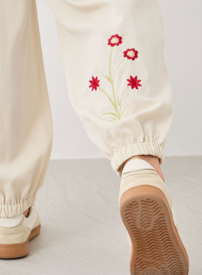 Take Two Embroidered Relaxed Fit Cuffed Pants  - Image 5