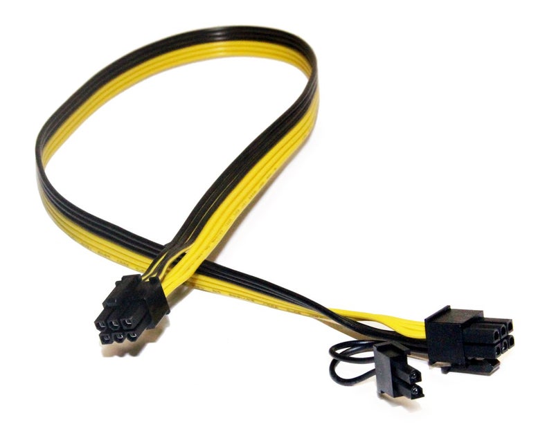 TeamProfitcom كابل محول الطاقة PCIe 6 بن ذكر إلى 8 بن (6+2) ذكر من TeamProfitcom، فقط لمزودات الطاقة CoolerMaster وThermaltake مع منفذ PCIe 6 بن لبطاقة الفيديو الرسومية بطول 20 بوصة - Image 5