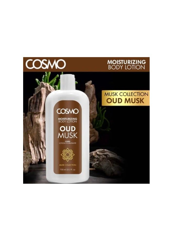 كوزمو لوشن مرطب للجسم برائحة المسك من مجموعة سي دي كوزمو ديزاينز الجديدة، 750 مل، للرجال والنساء، لوشن لجميع أنواع البشرة، العناية بالبشرة، الاستحمام والجسم، لوشن لليدين والوجه والجسم - Image 2