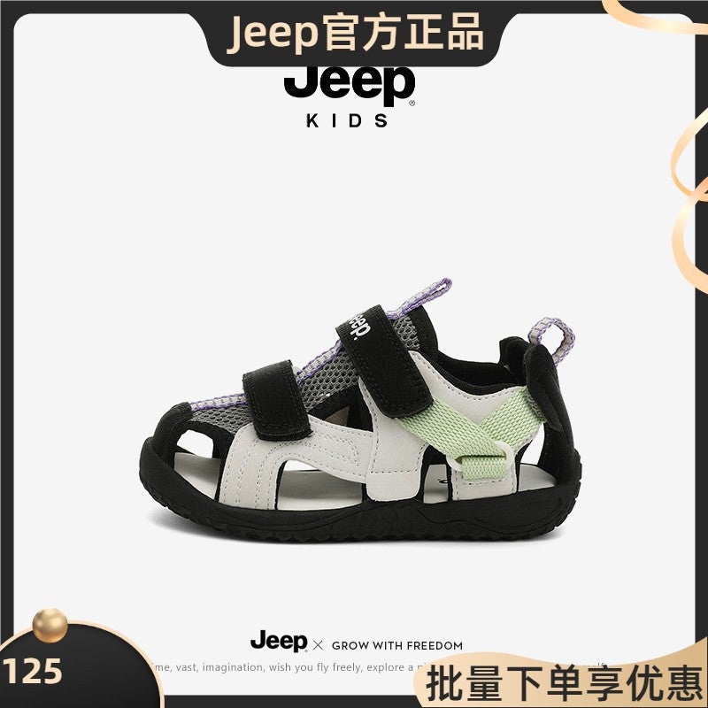Jeep Baby Sandals Toddler Shoes 3 Stages 2025 Men'S Infant Non-Slip Toe Breathable Shoes 2 Years Old - Image 2