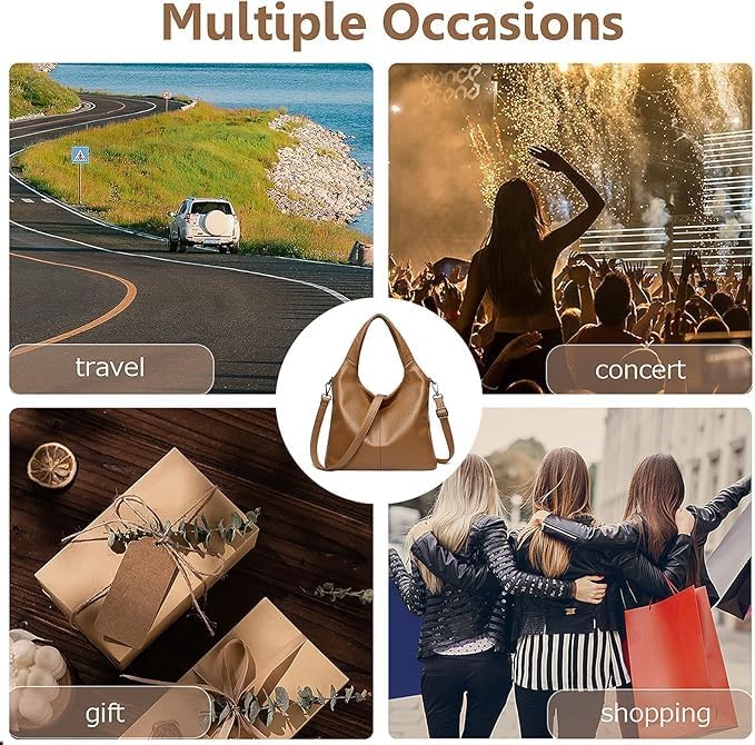 MUCHOVA Premium Handbag For Women Crossbody Bag For College Girl's Medium Size Black Brown Colour Sling Shoulder Bag For Ladies (Coffee) - Image 4