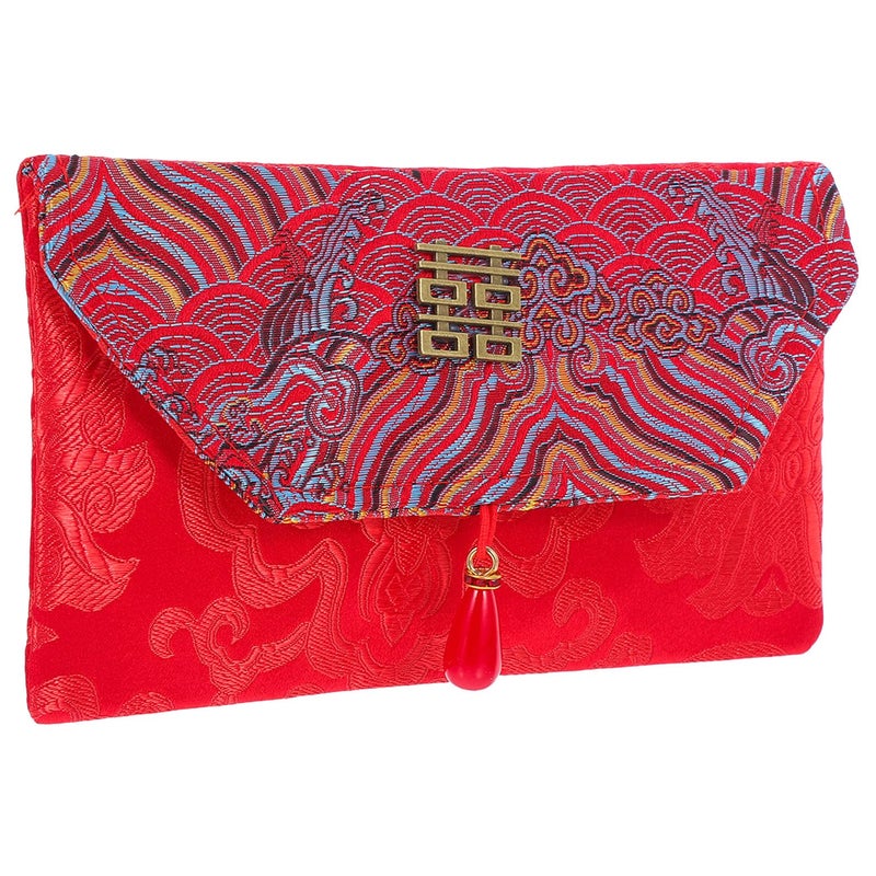 Chinese Red Envelopes Lucky Money Packets with Auspicious Cloud Pattern for Wedding Lunar New Year Birthday - Image 2