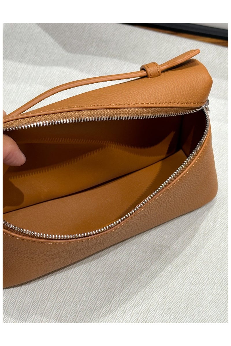 LP LP19 Lunch Box Bag – Women's Crossbody Small Handbag with Premium Craftsmanship & Elegant Top Handle-Gold-Brown - Image 2