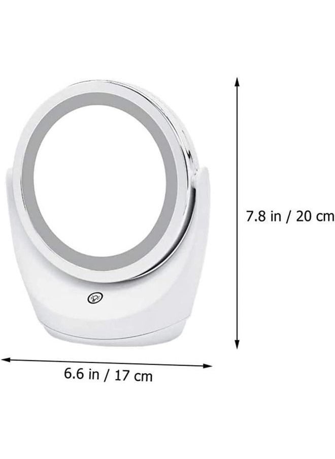 Y&D - LED Desktop Vanity Mirror, Double Sided Mirror Touch Screen Switch Smart Fill Light Makeup - Image 1
