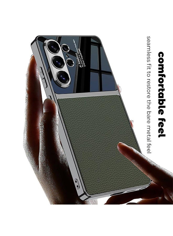 GKK Luxury Case for Samsung Galaxy S26 Ultra (2026) ,Polycarbonate and Leather Electroplated Ultra-Thin, Anti-Drop, All-Round Protection Phone Cover Support Wireless Charging with Pen Slot Design - Pen NOT Included - Image 5