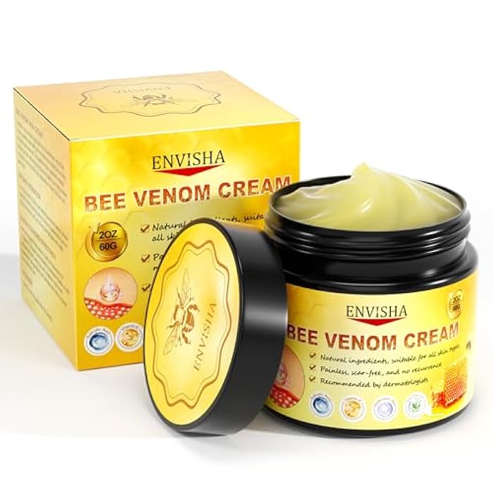 ENVISHA Bee Venom Cream, All-Body Skin Treatment, Natural Skin Moisturizer, New Bee Venom Skin Cream for All Types - Image 1