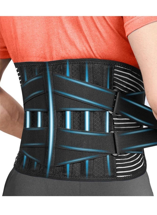 MARYA Back Brace, Lower Back Pain Relief with 7 Stays, Adjustable Back Support Belt for Work, Back Brace for Lower Back Pain Relief,Anti-Skid Lumbar Support for Sciatica Scoliosis for Men and Women - Image 1