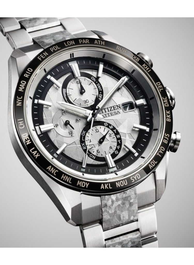 CITIZEN Limited Edition ATTESA Platinum Shine Eco-Drive Watch CB0284-66A, 40.6 mm Silver Dial, Super Titanium Case & Bracelet, 100 m WR - Image 1