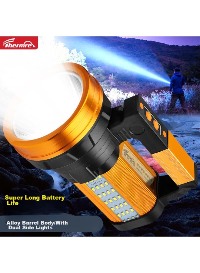 Thermarest Flashlight, High Brightness, Long Battery Life, Patrol Handheld Searchlight, Outdoor Long-range Rechargeable Illumination Lamp 9918 - Image 2