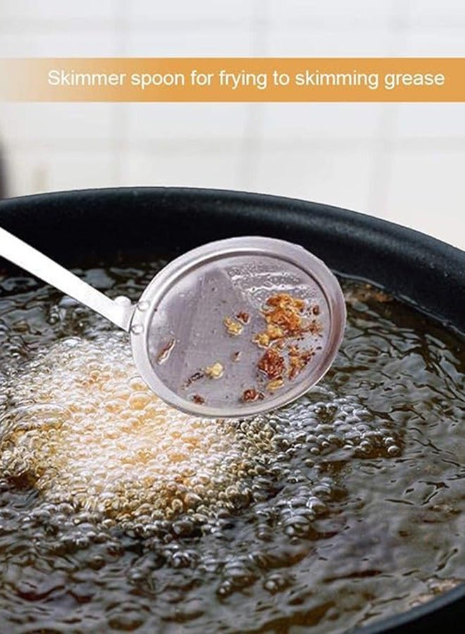 Bukela Strainer Spoon, Stainless Steel Fine Mesh Strainer, for Skimming Grease and Foam, Stainless Steel Wire Skimmer Spoon, With Handle - Image 5